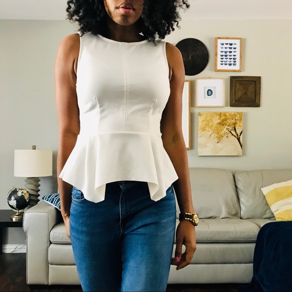 Elle Tops - Elle Sleeveless Career Peplum Top